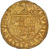 Image 2 : SPAIN, Seville, gold double excelente, Ferdinand-Isabel, four-point star and four dots at top, mintm
