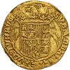 Image 2 : SPAIN, Seville, gold double excelente, Ferdinand-Isabel, five-dot cross at top, mintmark S at bottom