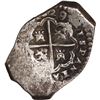 Image 2 : SPAIN, mint uncertain, cob 2 reales, 1629/8 (R), 1R-sized reverse die, unique.
