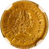 Image 1 : SPAIN, Madrid, gold bust ½ escudo, Ferdinand VI, 1749 JB, NGC AU 58.