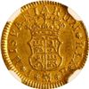 Image 2 : SPAIN, Madrid, gold bust ½ escudo, Ferdinand VI, 1749 JB, NGC AU 58.