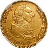 Image 1 : SPAIN, Madrid, gold bust 2 escudos, Charles III, 1776 PJ, NGC AU 55.