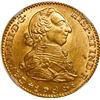 Image 1 : SPAIN, Madrid, gold bust 2 escudos, Charles III, 1788/78 M, NGC MS 63, finest known in NGC census.
