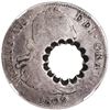 Image 1 : TOBAGO, British administration, 11 bits (8 shillings 3 pence), George III, crenated central hole-pun