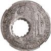 Image 2 : TOBAGO, British administration, 11 bits (8 shillings 3 pence), George III, crenated central hole-pun