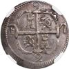 Image 1 : VENEZUELA, Caracas, "imitation cob" 2 reales, Ferdinand VII, 1819/8 BS, castles and lions in proper 