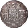 Image 2 : VENEZUELA, Caracas, "imitation cob" 2 reales, Ferdinand VII, 1819/8 BS, castles and lions in proper 