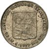 Image 2 : VENEZUELA, struck in Belgium, 1/5 bolívar, 1879, crude letters, NGC AU details / scratches.