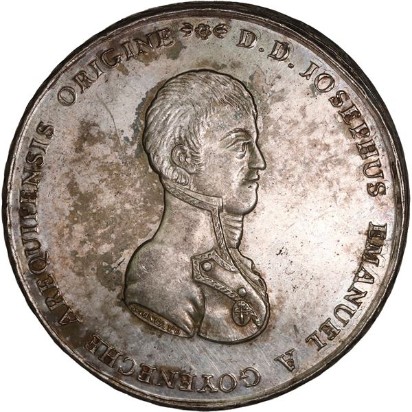 BOLIVIA, large silver medal, Ferdinand VII, 1811, Goyeneche.