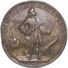 Image 1 : GREAT BRITAIN, copper alloy Admiral Vernon medal, 1739, Vernon and ship and cannon / Porto Bello, ex
