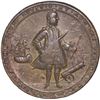 Image 1 : GREAT BRITAIN, copper alloy Admiral Vernon medal, 1739, Vernon and ship and cannon / Porto Bello, ex