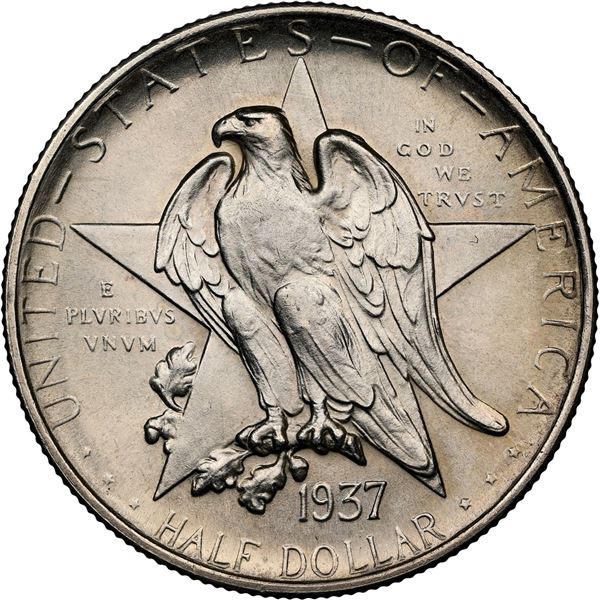 UNITED STATES, Denver Mint, commemorative half dollar, 1937-D, Texas Centennial, NGC MS 66.