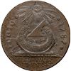 Image 1 : UNITED STATES, Philadelphia mint, copper Fugio cent, 1787, four cinquefoils, pointed rays, STATES UN