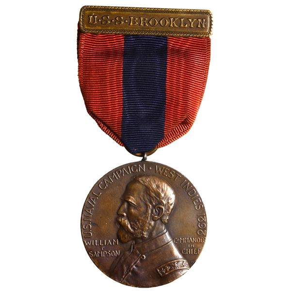 UNITED STATES, bronze Sampson medal, 1898, U.S Naval Campaign West Indies (Spanish-American War), aw