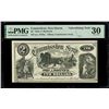 Image 1 : UNITED STATES, New Haven, Connecticut, $2, ca. 1870s, Tiffany Commission Scrip of John A. Bostwick "