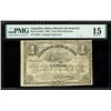 Image 1 : ARGENTINA, Rosario, Banco Rosario de Santa Fe, 1 peso plata boliviana, 1-10-1869, serial 56919, PMG 