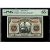 Image 1 : COLOMBIA, Medellín, Casa de Moneda, specimen 5 pesos, 15-9-1919, PMG Gem UNC 65 EPQ.