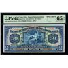 Image 1 : COSTA RICA, San José, Banco Internacional, specimen 50 colones, (1919-32), PMG Gem UNC 65 EPQ.