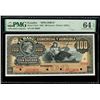 Image 1 : ECUADOR, Guayaquil, Banco Comercial y Agrícola, specimen 100 sucres, (1922), series DE, PMG Choice U