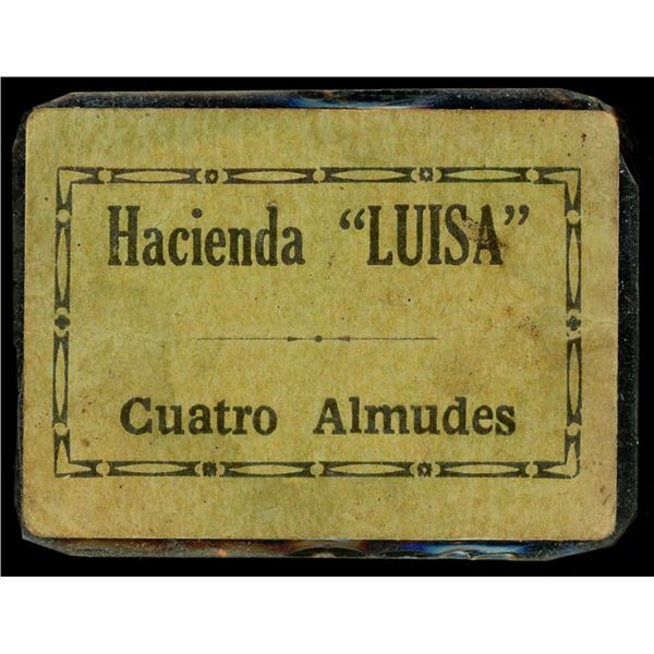 PUERTO RICO, Hacienda Luisa, paper 4 almudes, circa 1890s, ex-Roehrs, ex-Rudman.