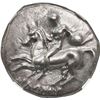 Image 1 : ANCIENT GREEK, Calabria, Taras, AR didrachm, Philon, magistrate, 302-280 BC, "boy on dolphin," NGC X