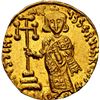 Image 2 : BYZANTINE EMPIRE, Constantinople, AV solidus, Justinian II, first reign, 685-695 AD, NGC MS / clippe