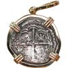 Image 2 : BOLIVIA, Potosí, cob 2 reales, Philip III, assayer T, quadrants of cross transposed, Grade 1, ex-Ato