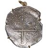Image 1 : BOLIVIA, Potosí, cob 2 reales, Philip III, assayer not visible, Grade 1, ex-Atocha (1622), mounted c