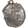 Image 2 : BOLIVIA, Potosí, cob 2 reales, Philip III, assayer not visible, Grade 1, ex-Atocha (1622), mounted c