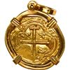 Image 1 : COLOMBIA, Bogotá, gold cob 2 escudos, Philip IV, assayer R to right, ex-Maravillas (1656), mounted c
