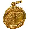 Image 2 : COLOMBIA, Bogotá, gold cob 2 escudos, Philip IV, assayer R to right, ex-Maravillas (1656), mounted c