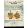 Image 3 : MEXICO, Mexico City, gold cob 8 escudos, (1715) J, ex-1715 Fleet, mounted shield-side out in Smith's