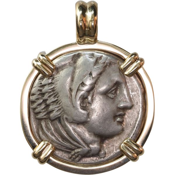 ANCIENT GREEK, Kings of Macedon, AR tetradrachm, Alexander III ("the Great"), 336-323 BC, mounted he