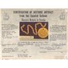 Image 2 : Gold chain, 67 links, 23 grams total, tested at 21K fine gold, ex-Atocha (1622), with hand-signed ce