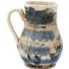 Image 1 : Blue-and-white glazed Delftware pitcher, intact, bird on leaf motif, ex-pirate ship Golden Fleece (1