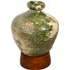 Image 2 : Green-glazed earthenware "olive" jar, intact, ex-Tolosa (1724).