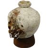 Image 1 : Earthenware "olive" jar, intact, with conglomerate of glass debris attached to side, ex-Tolosa (1724