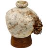 Image 2 : Earthenware "olive" jar, intact, with conglomerate of glass debris attached to side, ex-Tolosa (1724