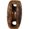 Image 3 : Massive wooden pulley with sheave intact, ex-Guadalupe (1724).
