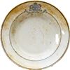 Image 1 : Intact porcelain bowl with logo of the Royal Mail Steam Packet Company on rim, maker's logo G.L. Ash