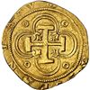 Image 2 : SPAIN, Seville, gold cob 2 escudos, Philip II, assayer Gothic D below mintmark S to left, denominati