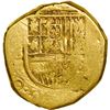 Image 1 : SPAIN, Seville, gold cob 2 escudos, Philip III, assayer B, OMNIVM in legend.