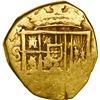 Image 1 : SPAIN, Seville, gold cob 2 escudos, Philip III, assayer B, OMNIVM in legend.