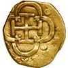 Image 2 : SPAIN, Seville, gold cob 2 escudos, Philip III, assayer D.