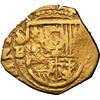 Image 1 : SPAIN, Seville, gold cob 1 escudo, Philip III, assayer B, OMNIVM in legend, NGC VF details / test cu