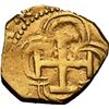 Image 2 : SPAIN, Seville, gold cob 1 escudo, Philip III, assayer B, OMNIVM in legend, NGC VF details / test cu