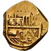 Image 1 : SPAIN, Seville, gold cob 2 escudos, Philip III or IV, assayer not visible, without Portuguese inescu