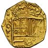 Image 1 : COLOMBIA, Bogotá, gold cob 2 escudos, Philip IV, assayer A below mintmark NR to left, dots in ringle