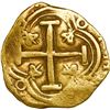 Image 2 : COLOMBIA, Bogotá, gold cob 2 escudos, Philip IV, assayer not visible (R) to right, mintmark NR to le