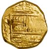 Image 1 : COLOMBIA, Bogotá, gold cob 2 escudos, Charles II, assayer not visible to right, mintmark NR to left,